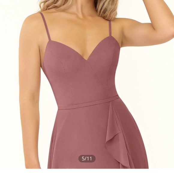 AZAZIE NAEEM A-Line Ruched Chiffon Floor-Length Dress - Picture 2 of 7